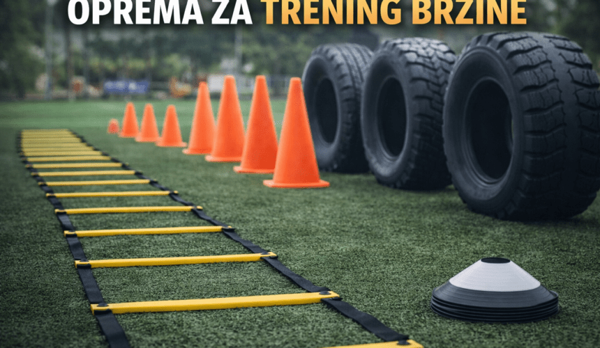 Oprema za trening brzine, merdevine, čunjevi, gume